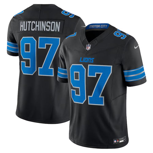 Aidan Hutchinson Detroit Lions 2nd Alternate Jersey - Black - Primetime Jerseys