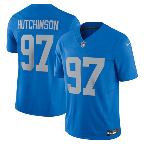 Aidan Hutchinson Detroit Lions Alternate Jersey - Blue - Primetime Jerseys