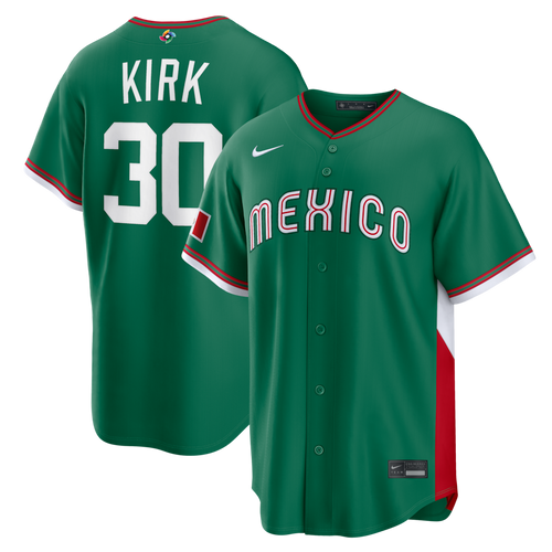 Alejandro Kirk Mexico Baseball 2026 World Baseball Classic Road Stadium Jersey - Green - Primetime Jerseys