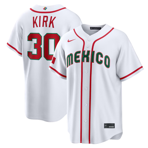 Alejandro Kirk Mexico Baseball 2026 World Baseball Classic Home Stadium Jersey - White - Primetime Jerseys