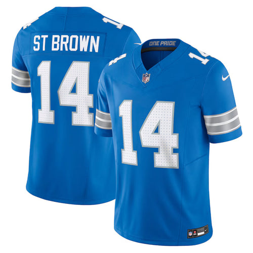 Amon-Ra St. Brown Detroit Lions Jersey - Blue - Primetime Jerseys