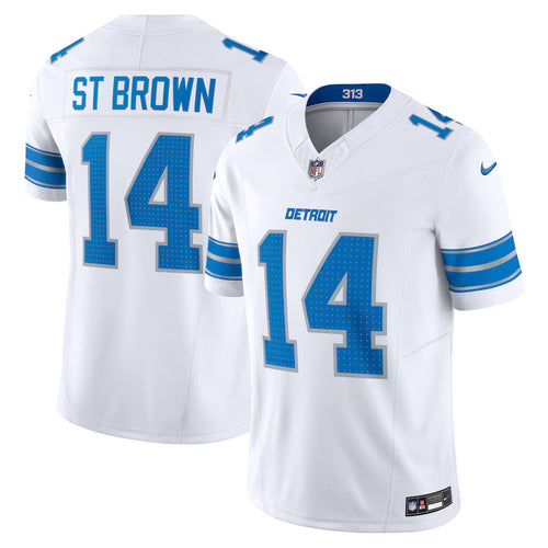 Amon-Ra St. Brown Detroit Lions Jersey - White - Primetime Jerseys