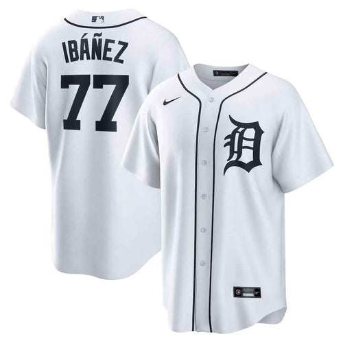 Andy Ibanez Detroit Tigers Home Jersey - White