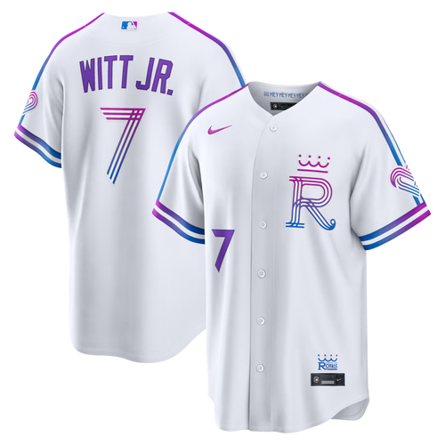 Bobby Witt Jr. Kansas City Royals 2026 City Connect Stadium Jersey - White - Primetime Jerseys