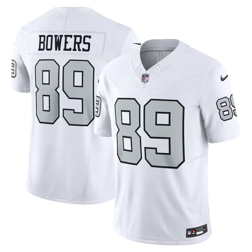 Brock Bowers Las Vegas Raiders Jersey - White - Primetime Jerseys