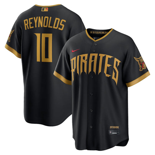 Bryan Reynolds Pittsburgh Pirates 2026 City Connect Stadium Jersey - Black - Primetime Jerseys