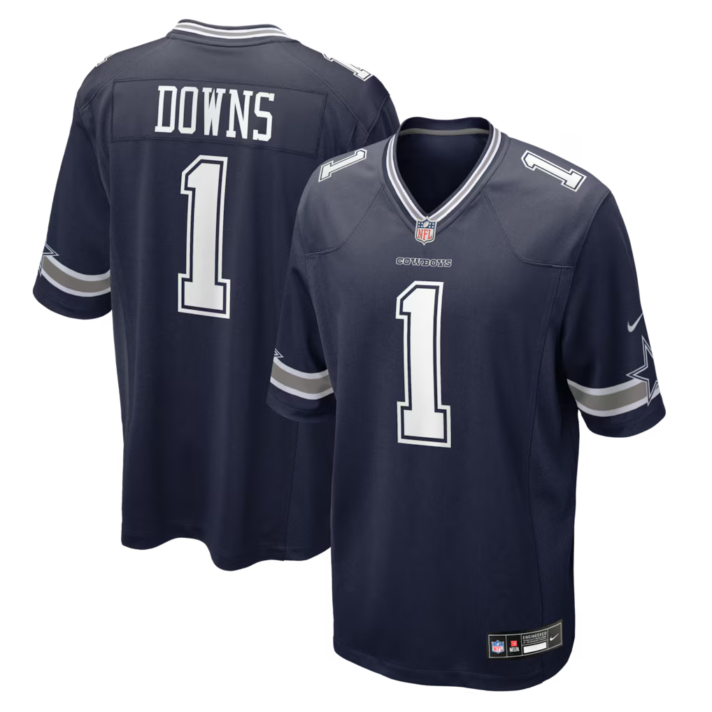 Caleb Downs Dallas Cowboys 2026 NFL Draft First Round Pick No. 11 Jersey - Navy