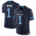 Ward Navy #1 Tennessee Titans 2026 Rivalries Stitched NFL Jersey