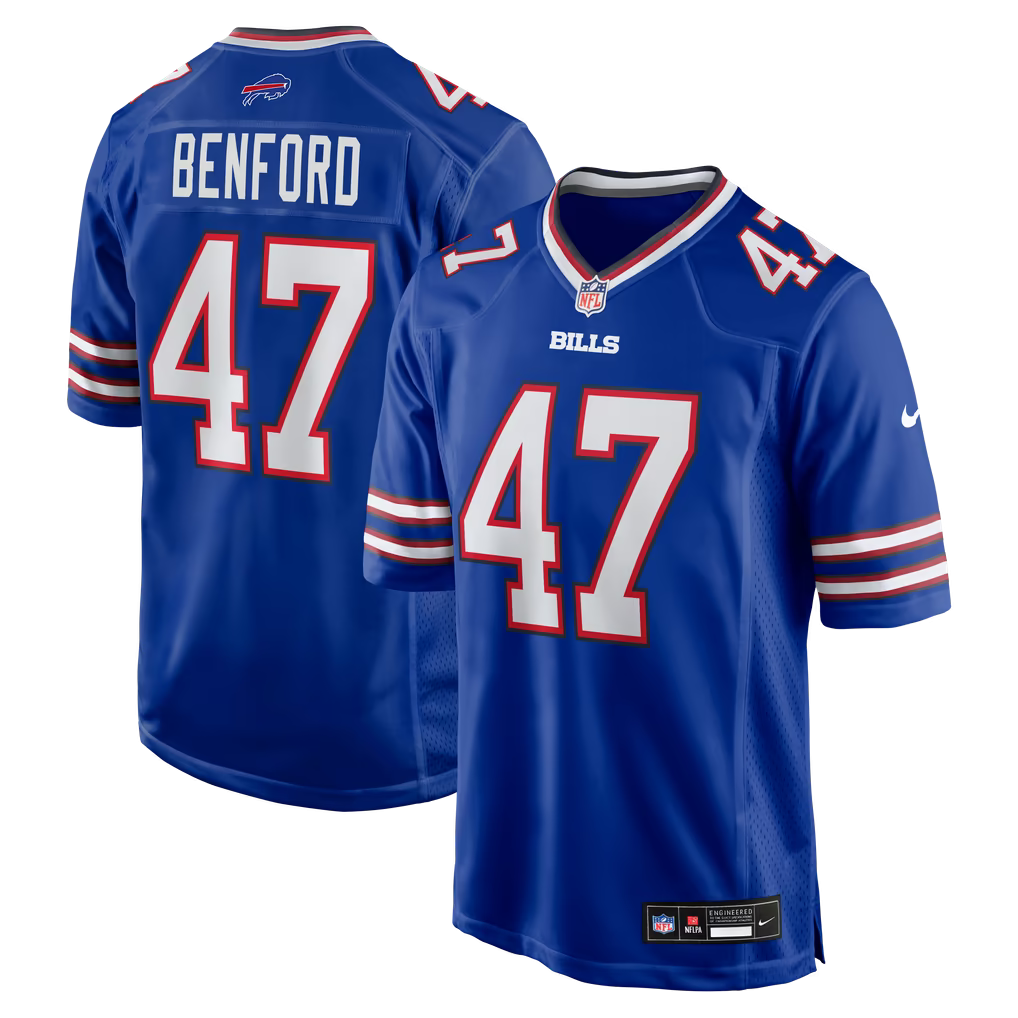 Christian Benford #47 Buffalo Bills NFL Jersey