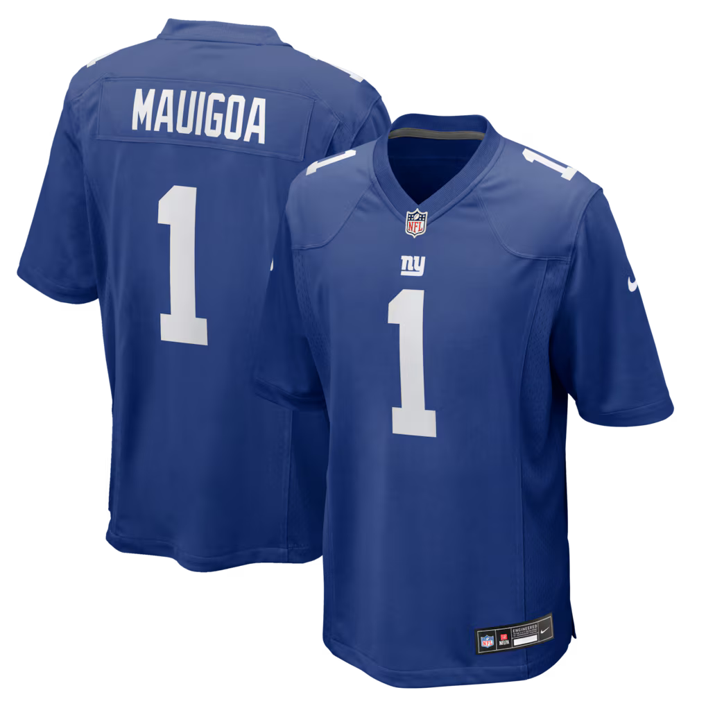 Francis Mauigoa New York Giants 2026 NFL Draft First Round Pick No. 10 Jersey - Royal