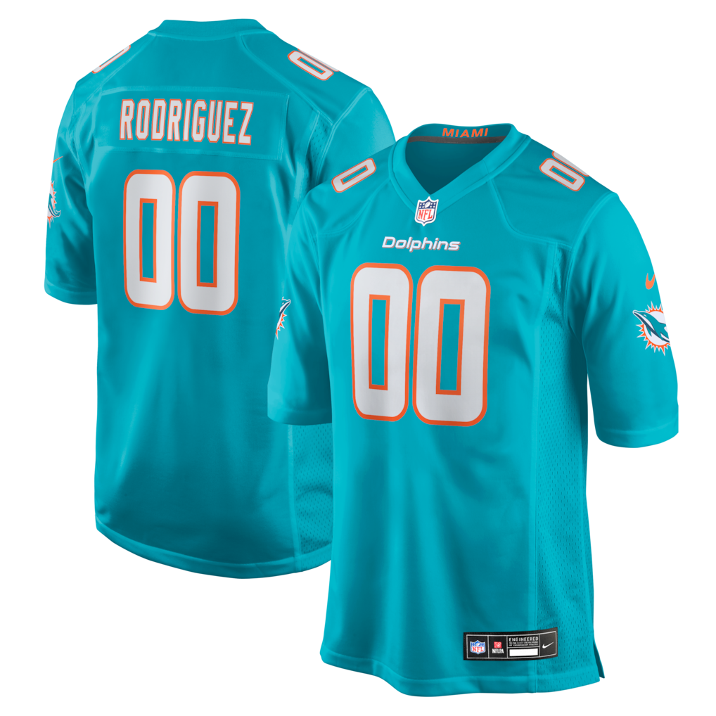 Jacob Rodriguez Miami Dolphins Jersey - Aqua