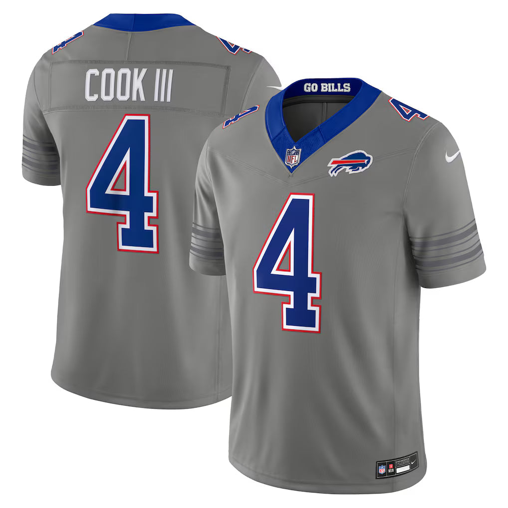 James Cook III Buffalo Bills Nickel City Jersey - Gray