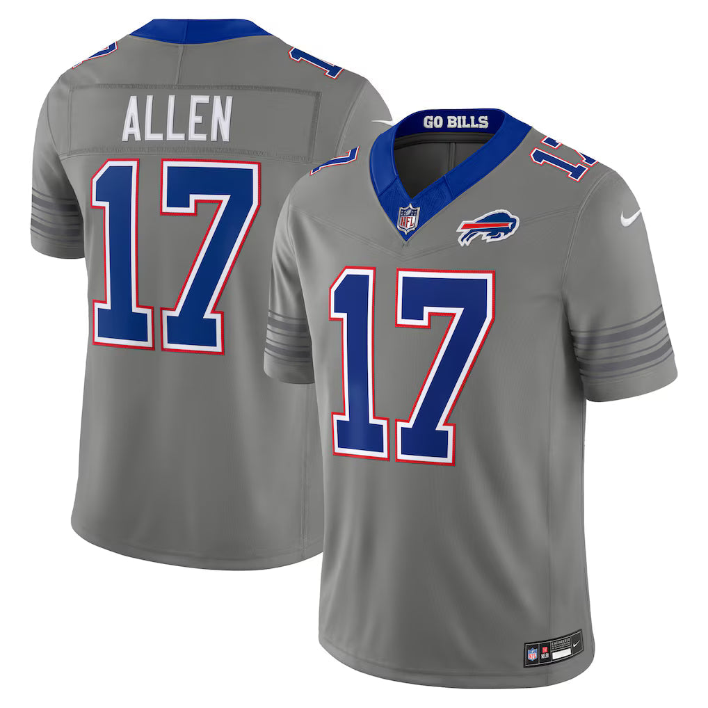 Josh Allen Buffalo Bills Nickel City Jersey - Gray