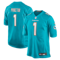 Kayden Proctor Miami Dolphins 2026 NFL Draft First Round Pick No. 12 Jersey - Aqua
