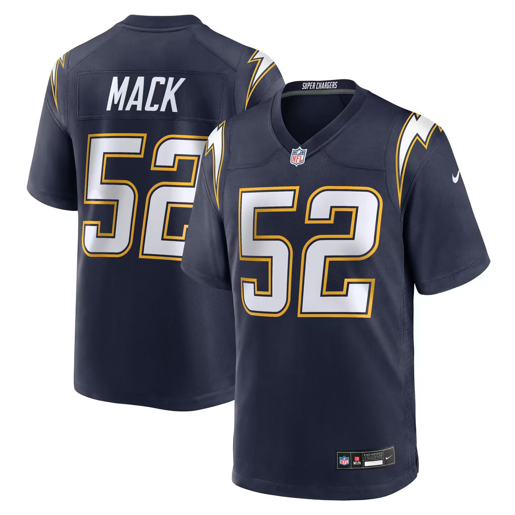 Khalil Mack #52 Los Angeles Chargers NFL Football Jersey