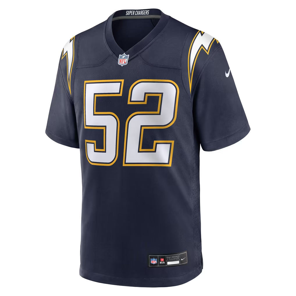 Khalil Mack #52 Los Angeles Chargers NFL Football Jersey