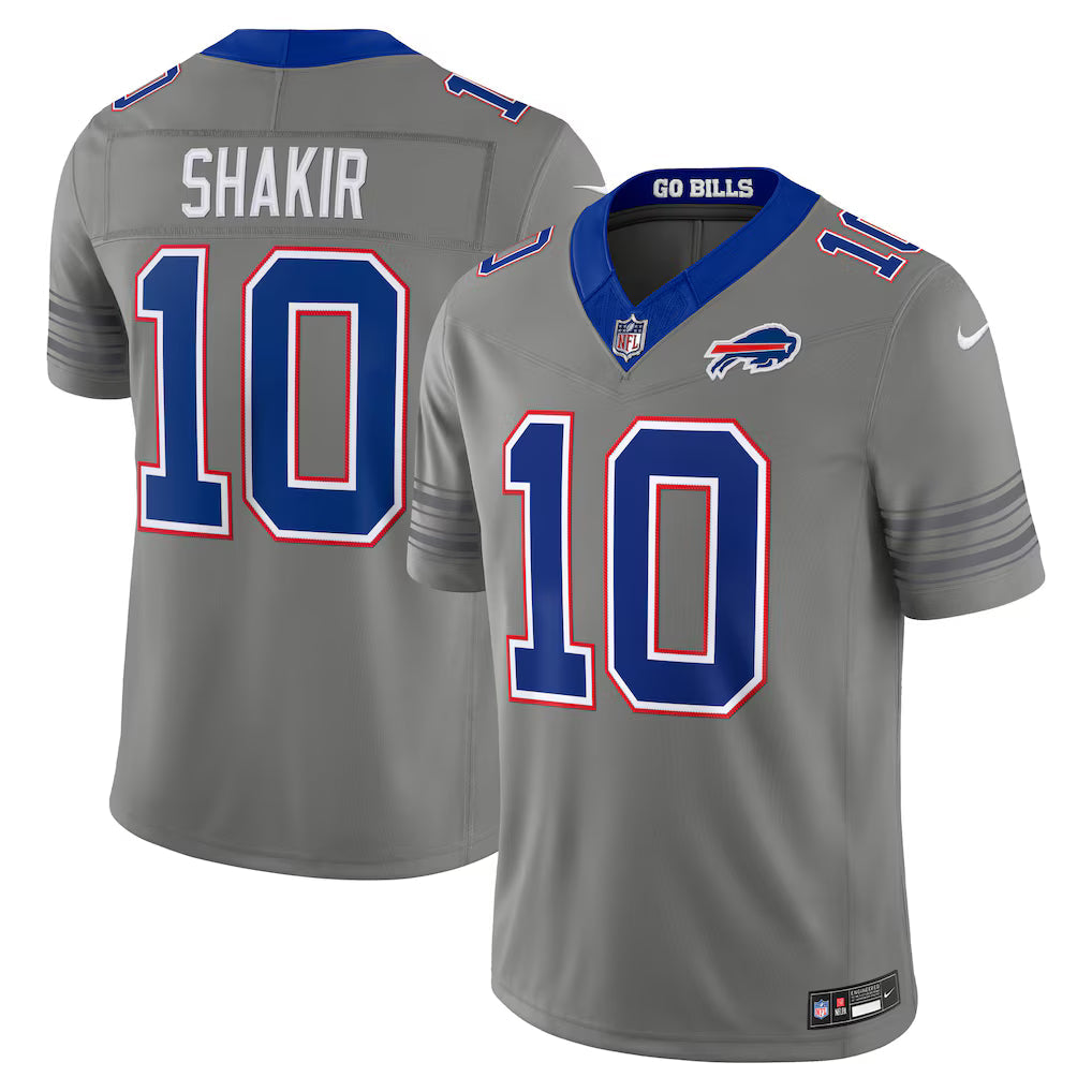 Khalil Shakir Buffalo Bills Nickel City Jersey - Gray
