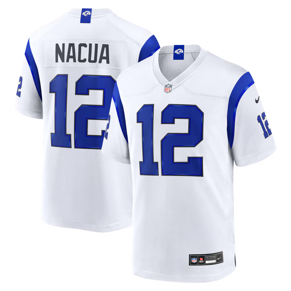 Puka Nacua Los Angeles Rams Fearsome Jersey - White