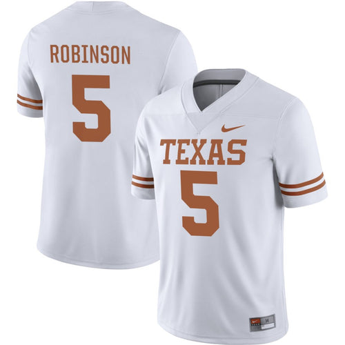 Bijan Robinson Texas Longhorns Jersey - White - Primetime Jerseys
