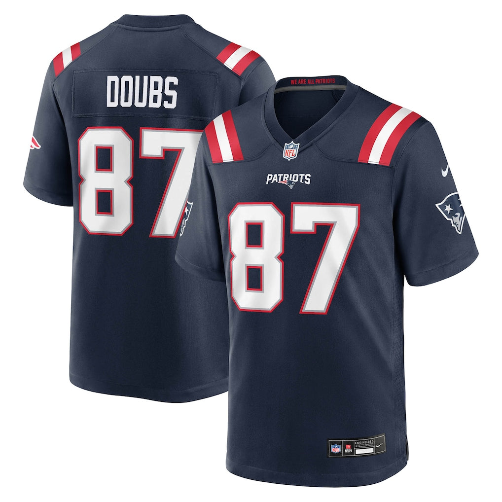 Romeo Doubs New England Patriots Jersey - Navy