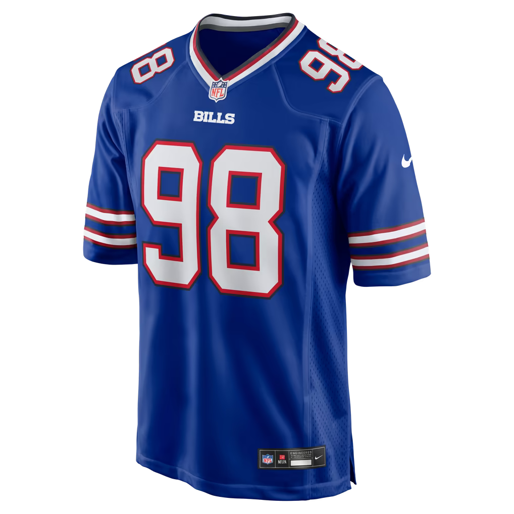 T.J. Sanders #98 Buffalo Bills NFL Football Jersey