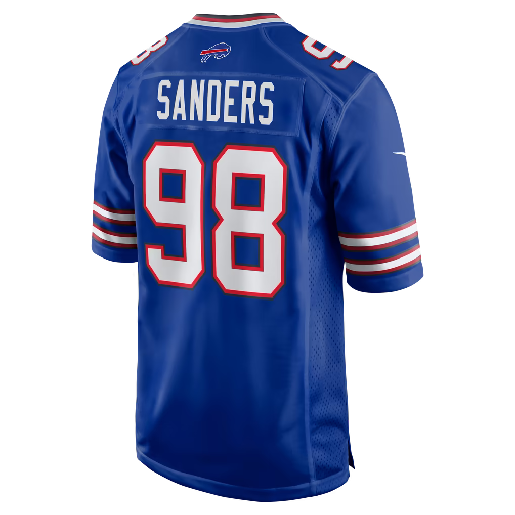 T.J. Sanders #98 Buffalo Bills NFL Football Jersey
