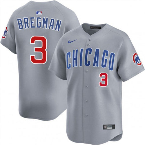 Alex Bregman Chicago Cubs Road Jersey - Gray - Primetime Jerseys